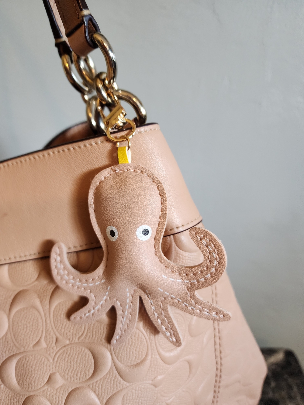 Coach Lexy Shoulder Bag In Nude Pink With Puffed Monogram - Picture 4 of 15